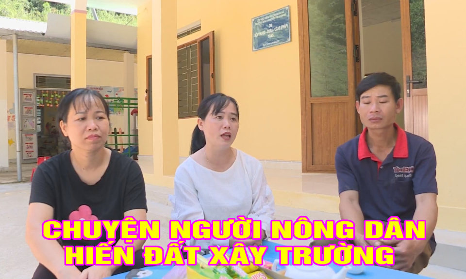 Chuyện người nông dân hiến đất xây trường